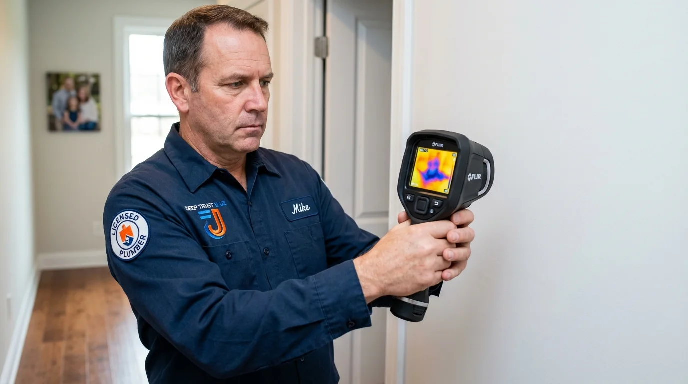 Thermal imaging leak detection by Johns Plumbing LLC in Saint Augustine